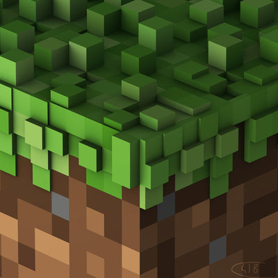 Minecraft Volume Alpha Vinyl (Emerald Ore Swirl)