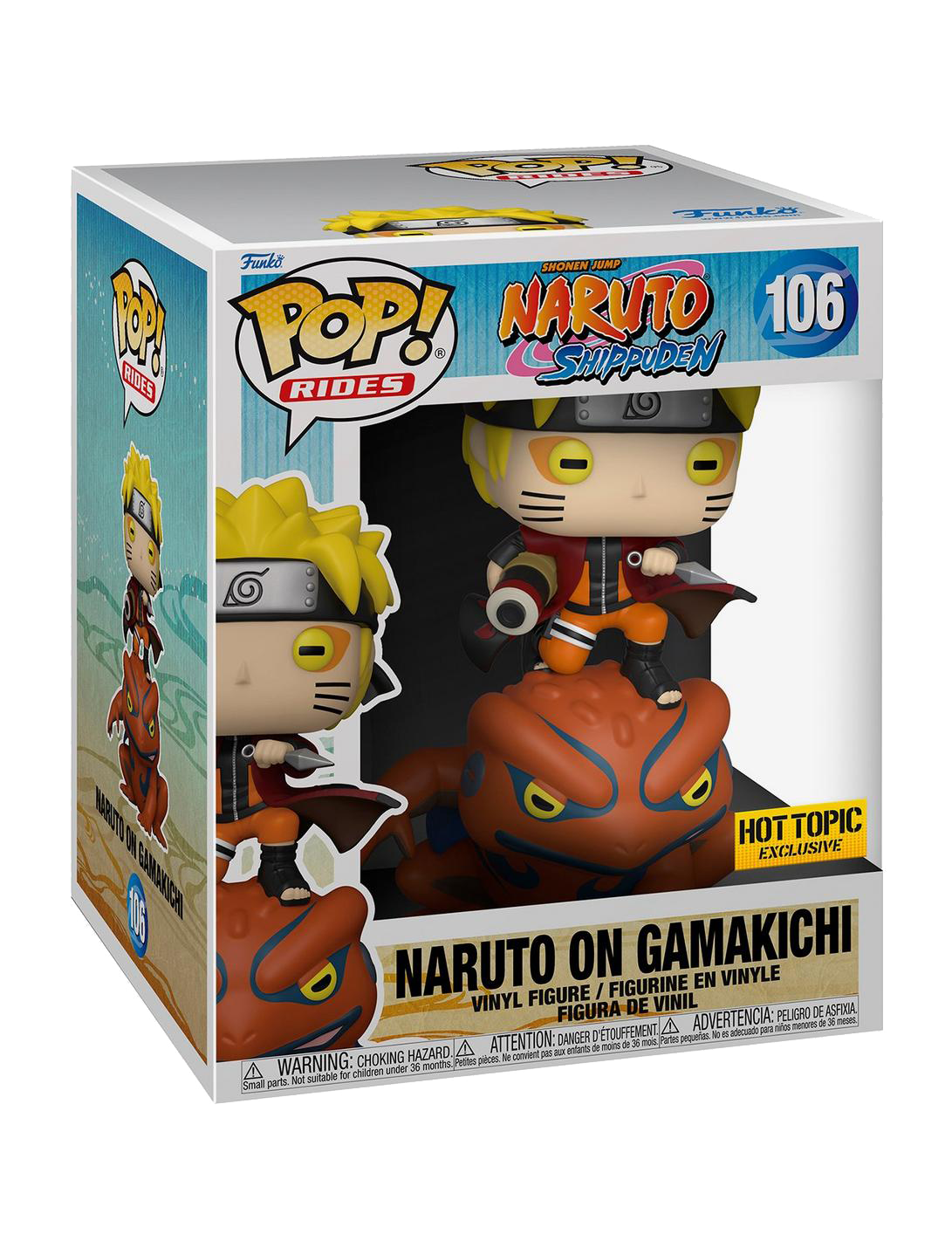 Funko Naruto Pop! Rides Naruto On Gamakichi