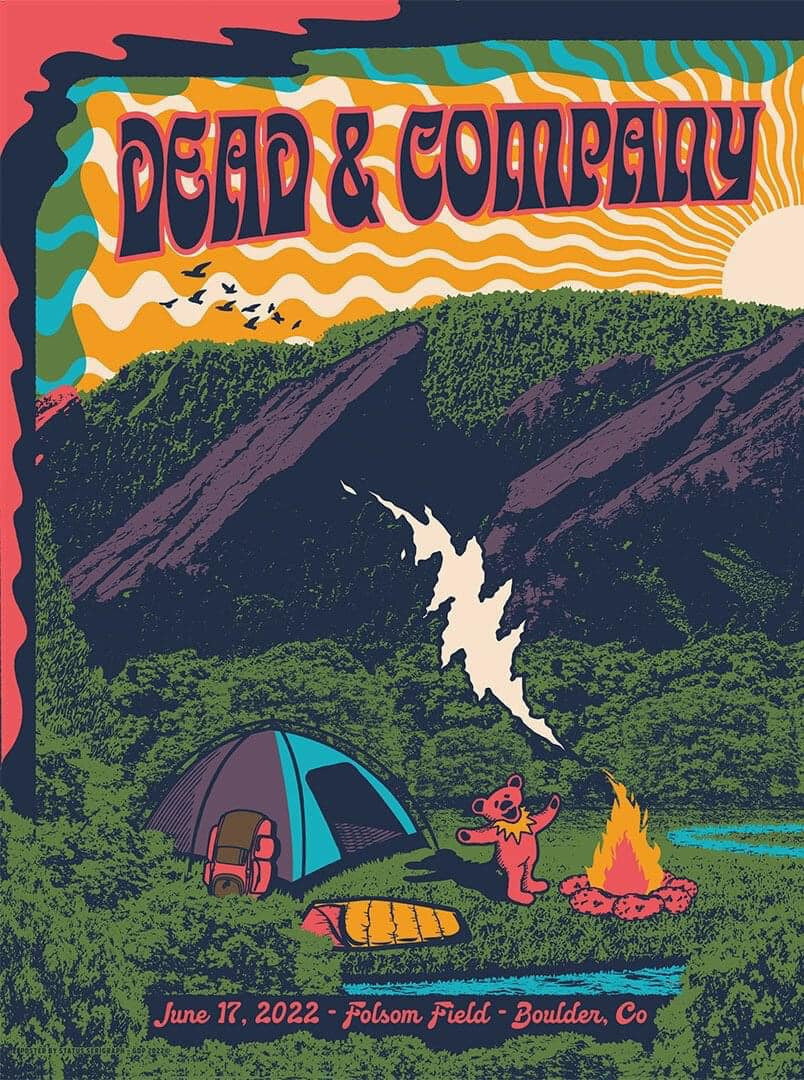 DEAD & CO at BOULDER (2022) UNCUT RAINBOW FOIL