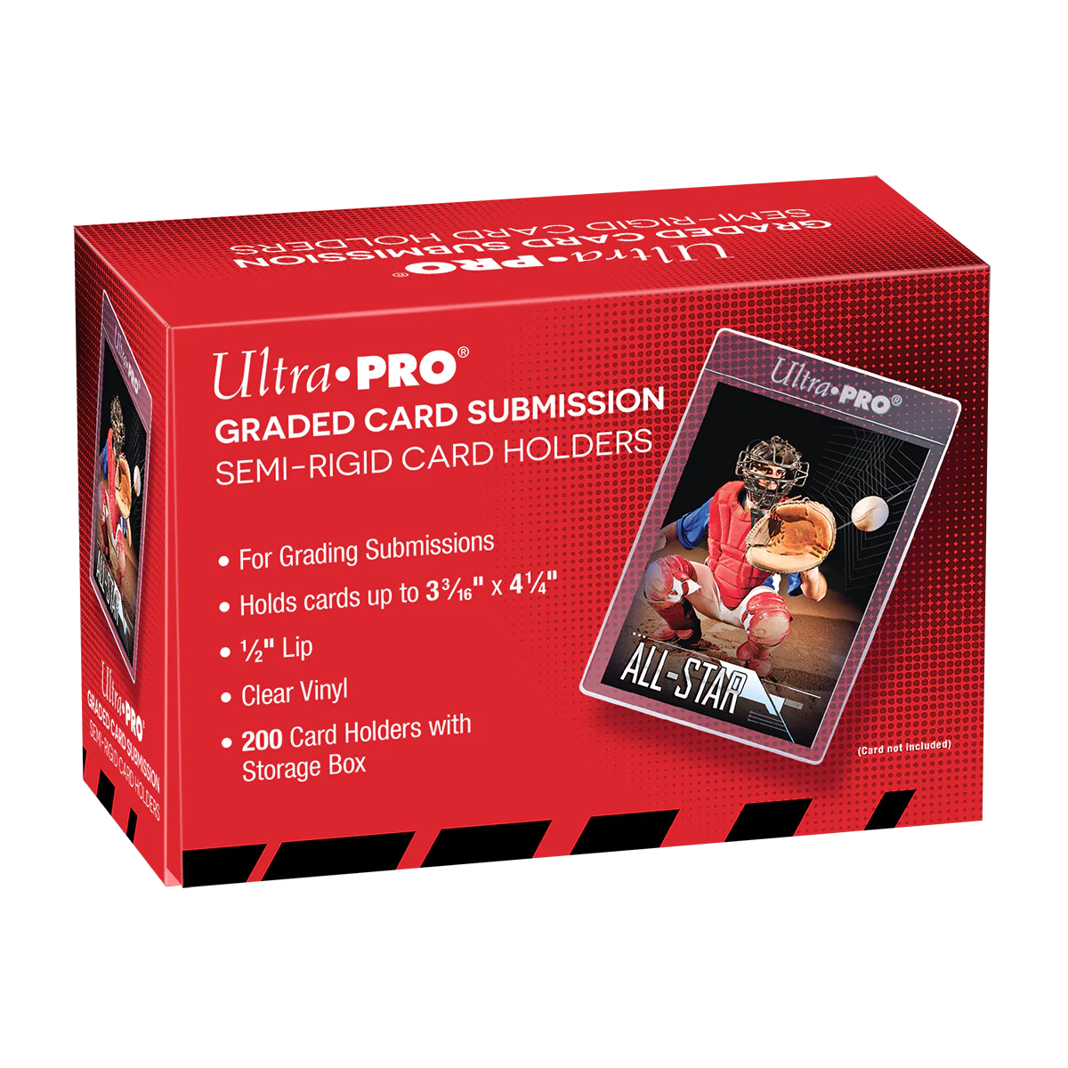 1/2" Lip Semi-Rigid Tall Card Holders (200ct)