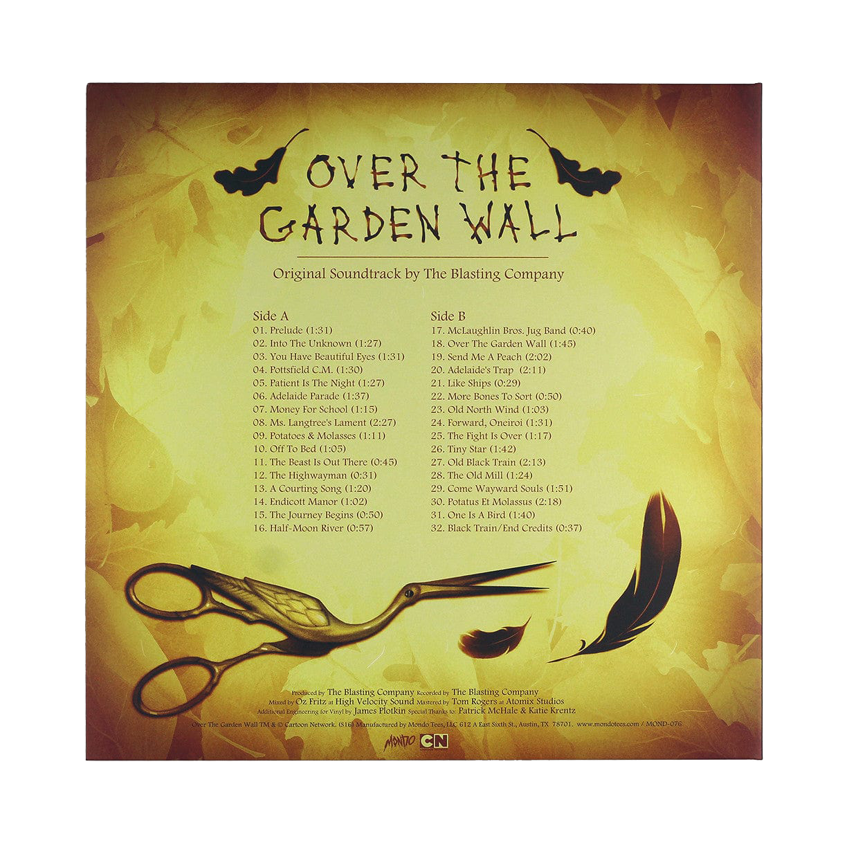 Over The Garden Wall Original Soundtrack LP (Harvest Variant)