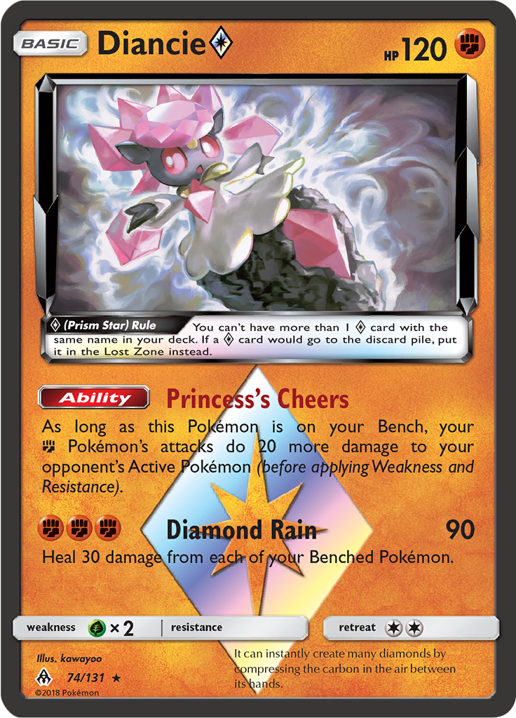 Diancie Prism Star · Forbidden Light (FLI) #74