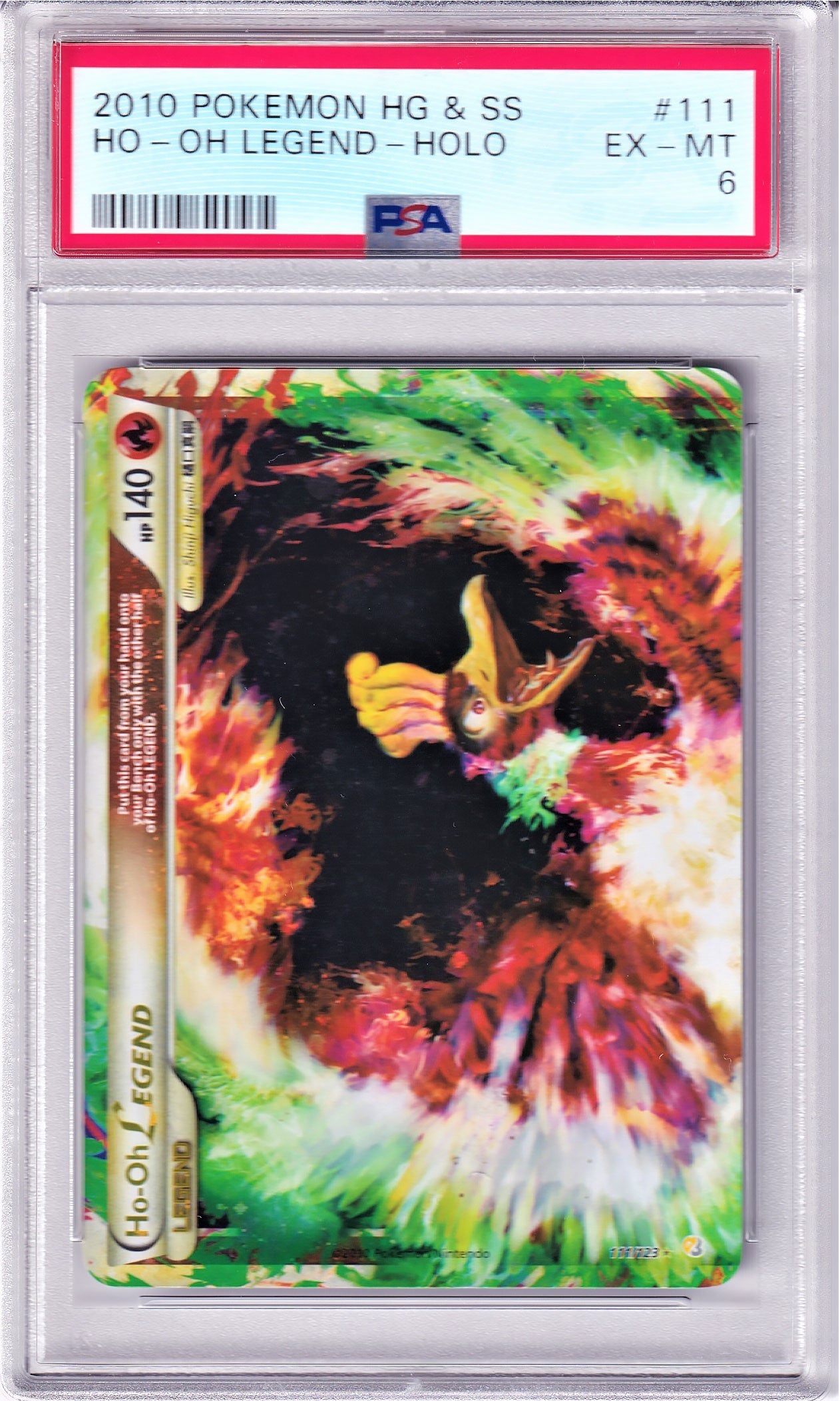 2010 HGSS HO-Oh Legend-Holo #111 (PSA 6)