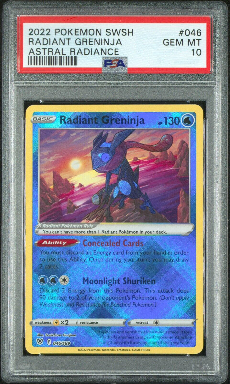 2022 Radiant Greninja #046 (PSA 10)