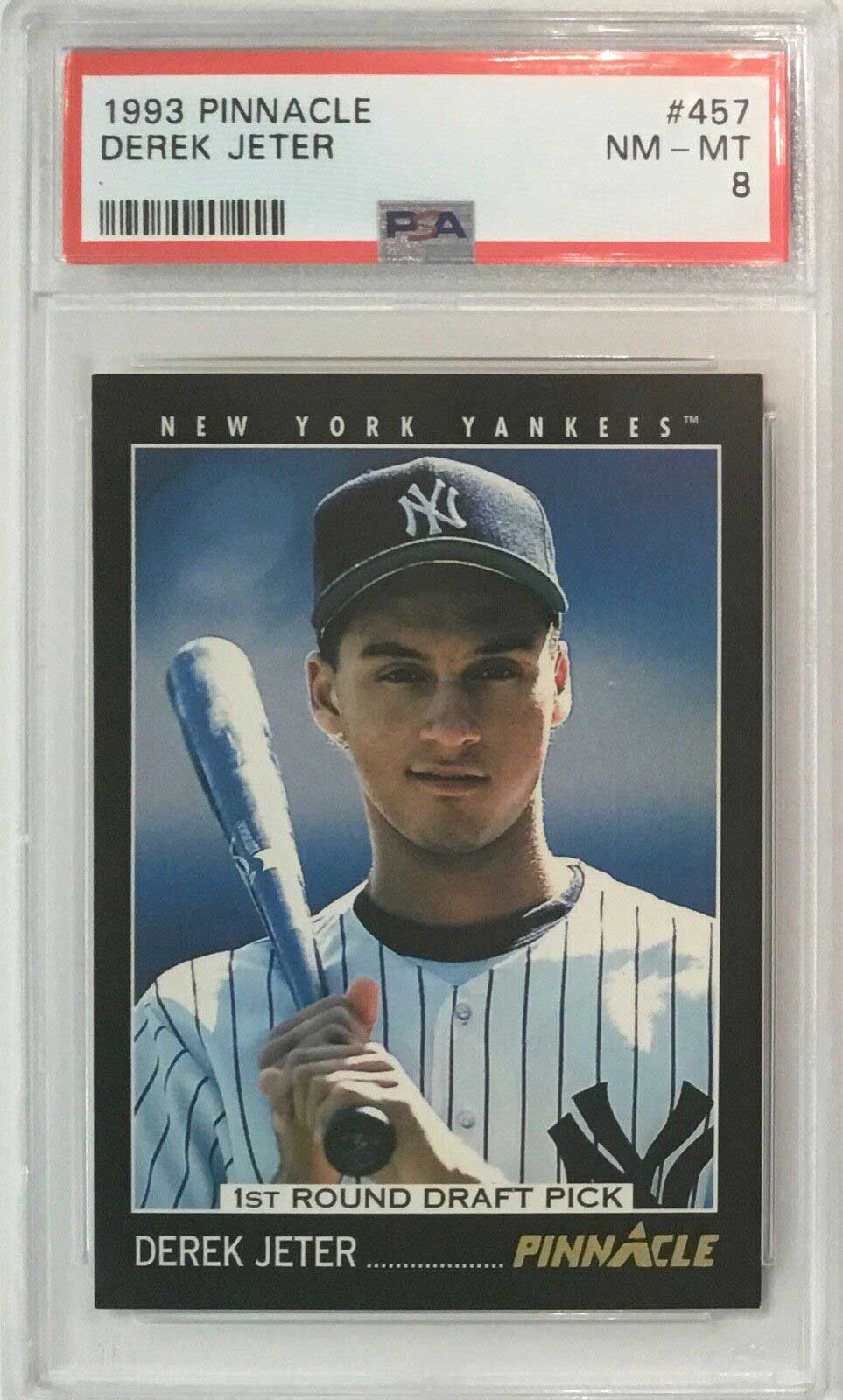 1993 Pinnacle Derek Jeter #457 (PSA 8)