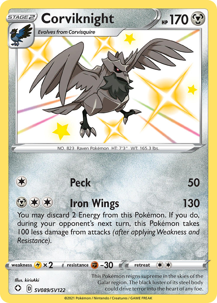 Corviknight · Shining Fates (SHF) #SV089
