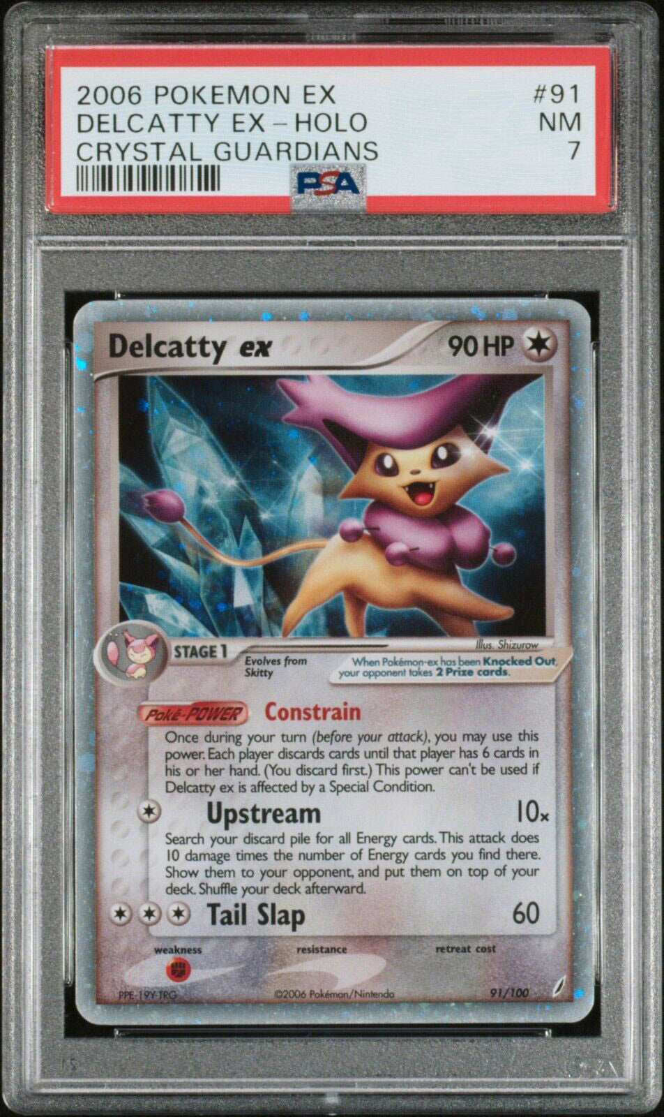 2006 Delcatty ex Crystal Guardians #91 (PSA 7)